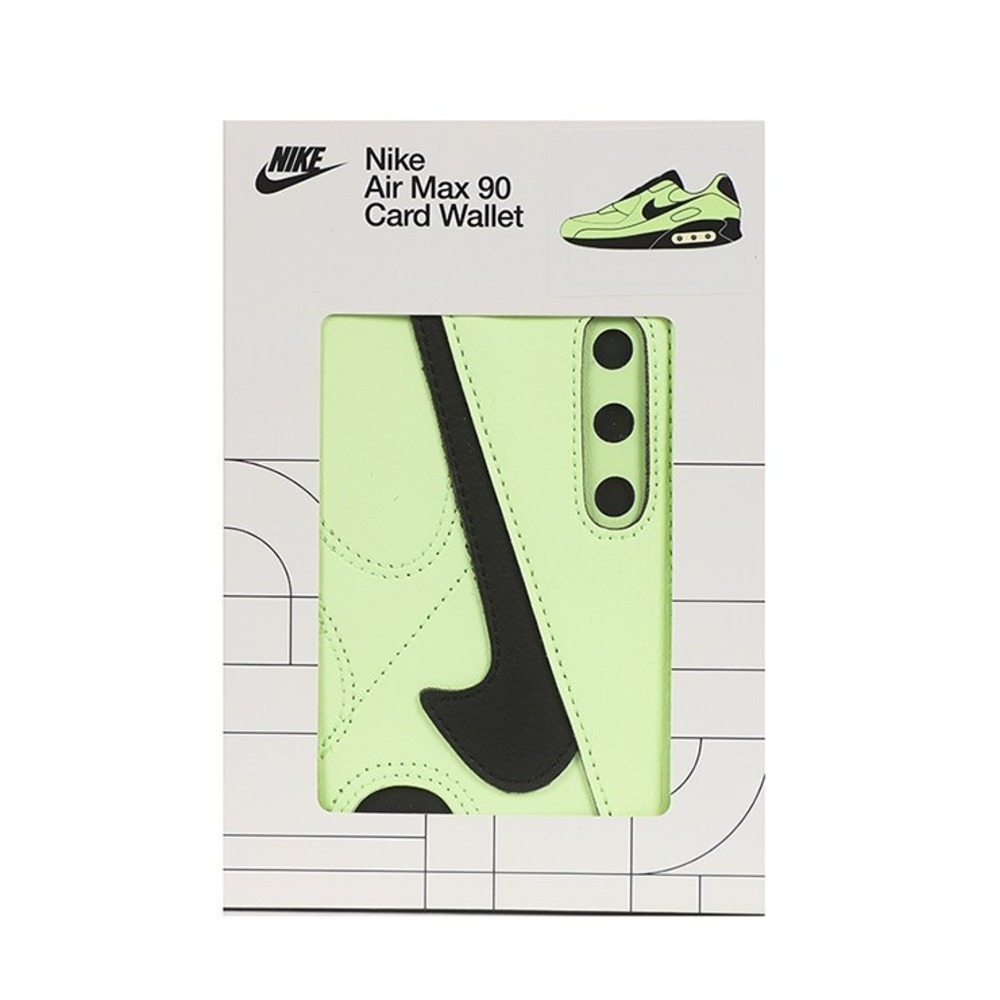 Nike Air‎ Max 90 Card Wallet Green Black Infared Leather Icon Swoosh